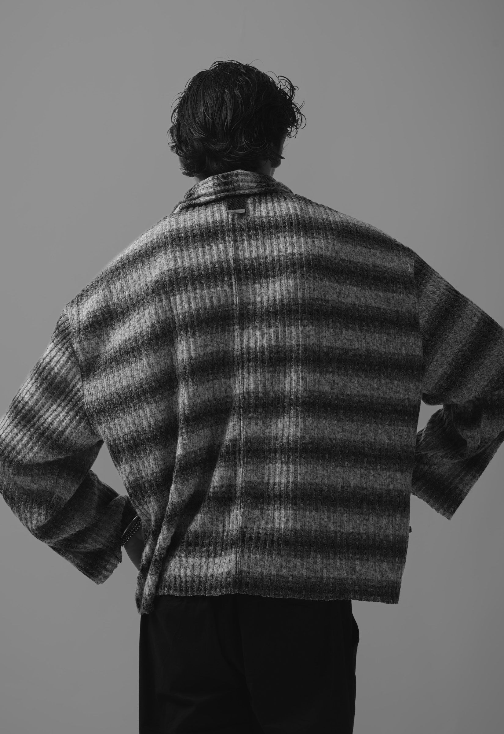 RELAXED TRICOT DEGRADÊ SMOKE