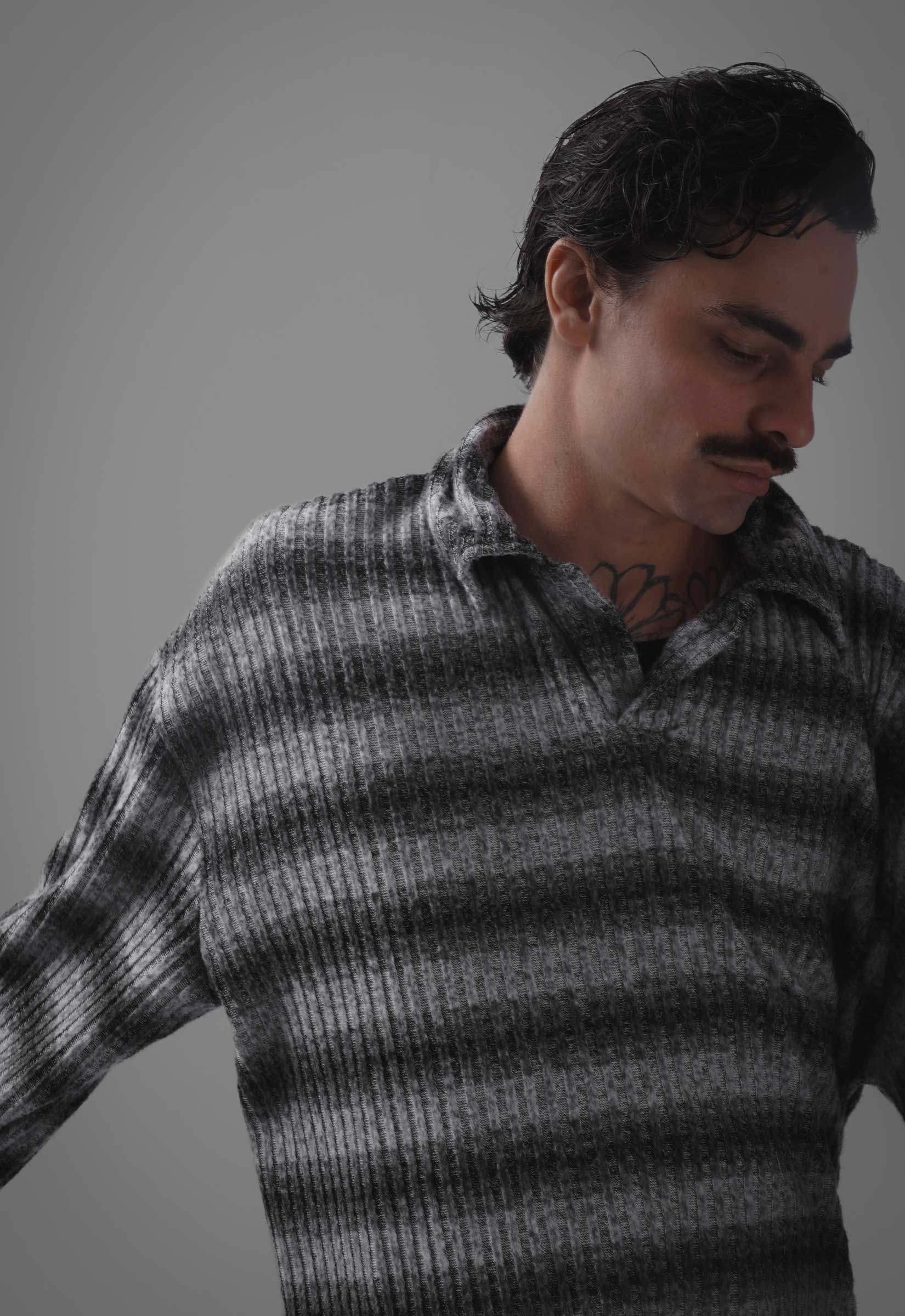 RELAXED TRICOT DEGRADÊ SMOKE