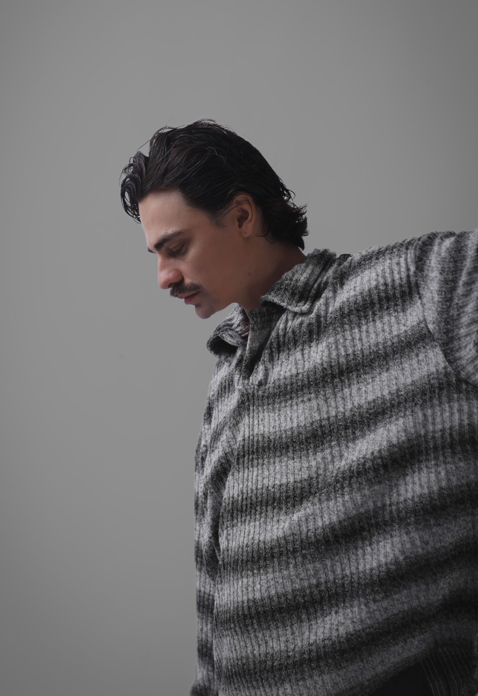 RELAXED TRICOT DEGRADÊ SMOKE