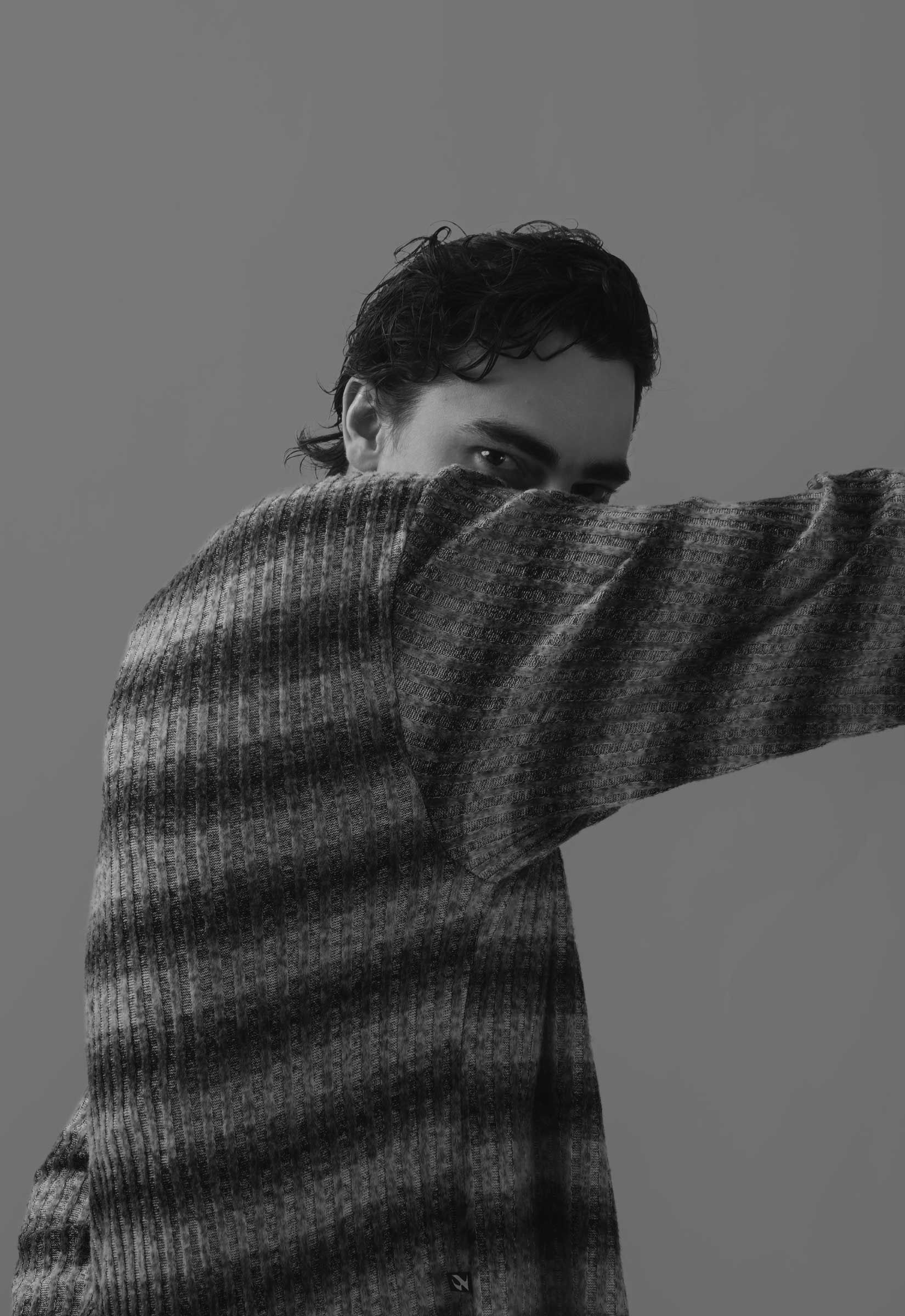 RELAXED TRICOT DEGRADÊ SMOKE