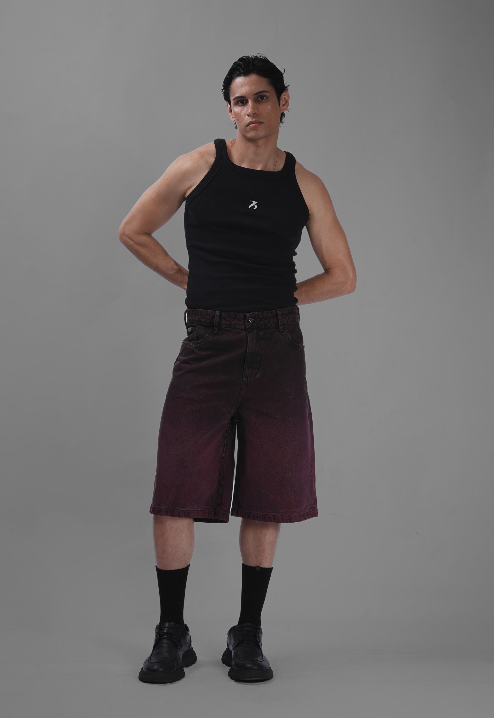 BERMUDA ULTRA DENIM BLOOD DEGRADÊ