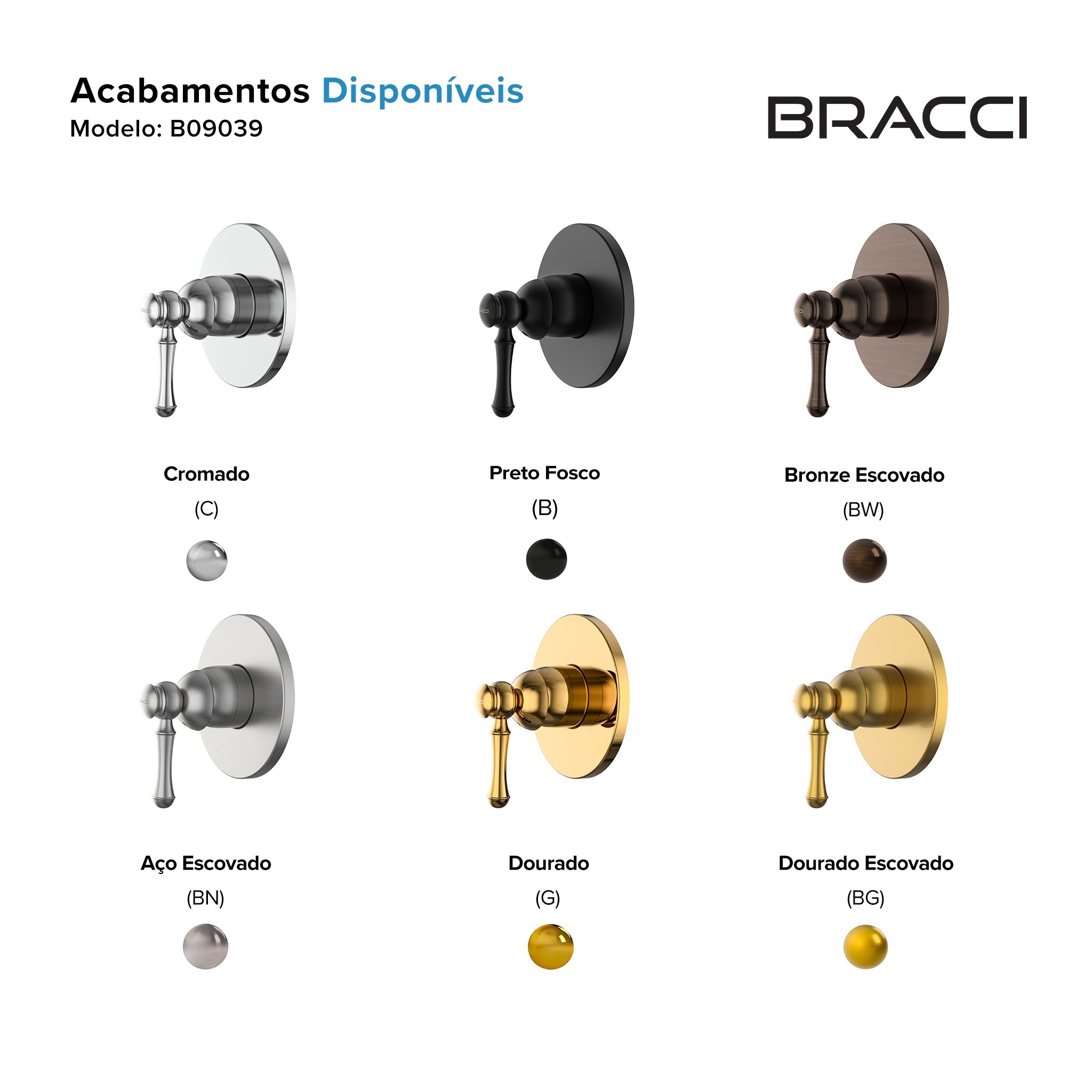 ACABAMENTO MONOCOMANDO CHUVEIRO CLÁSSICO DOURADO