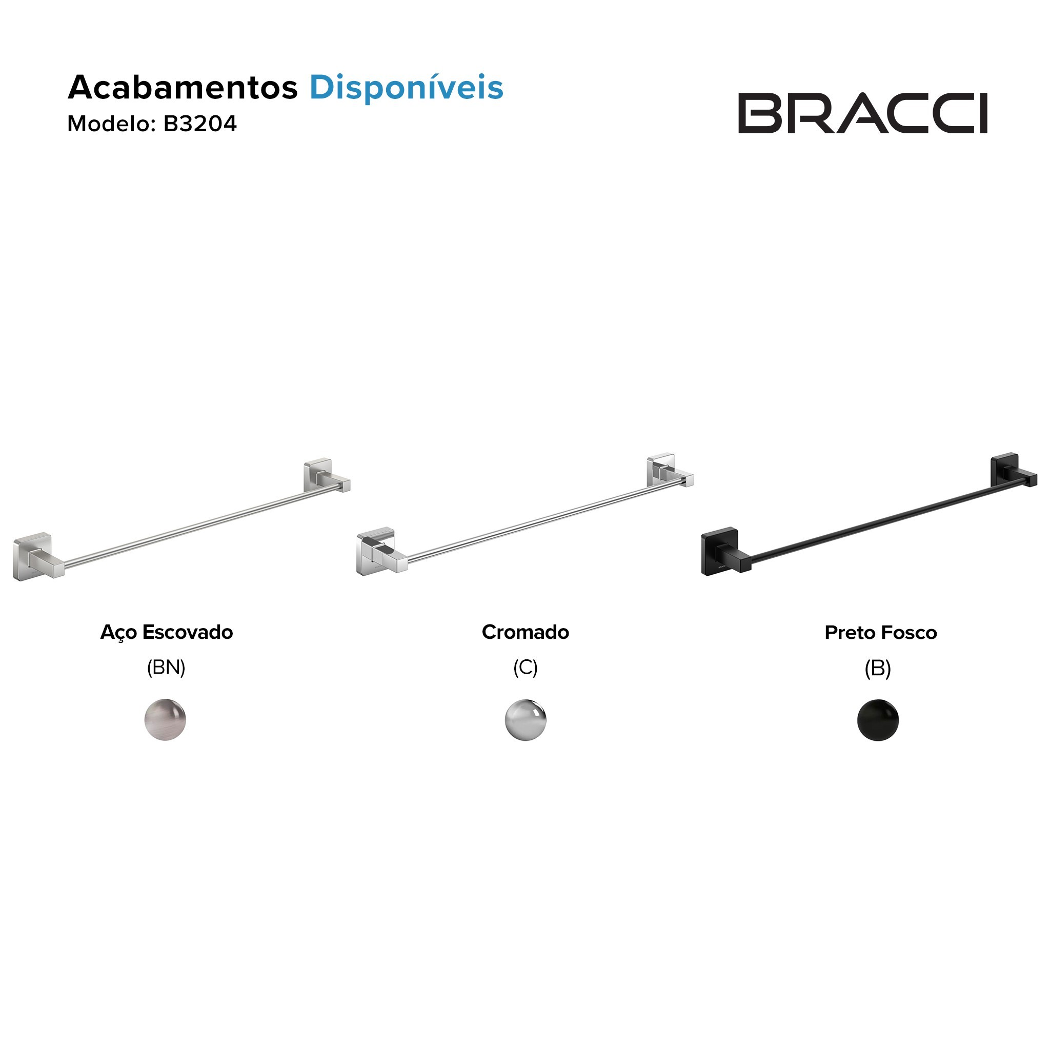 TOALHEIRO SIMPLES ESSENCE AÇO ESCOVADO