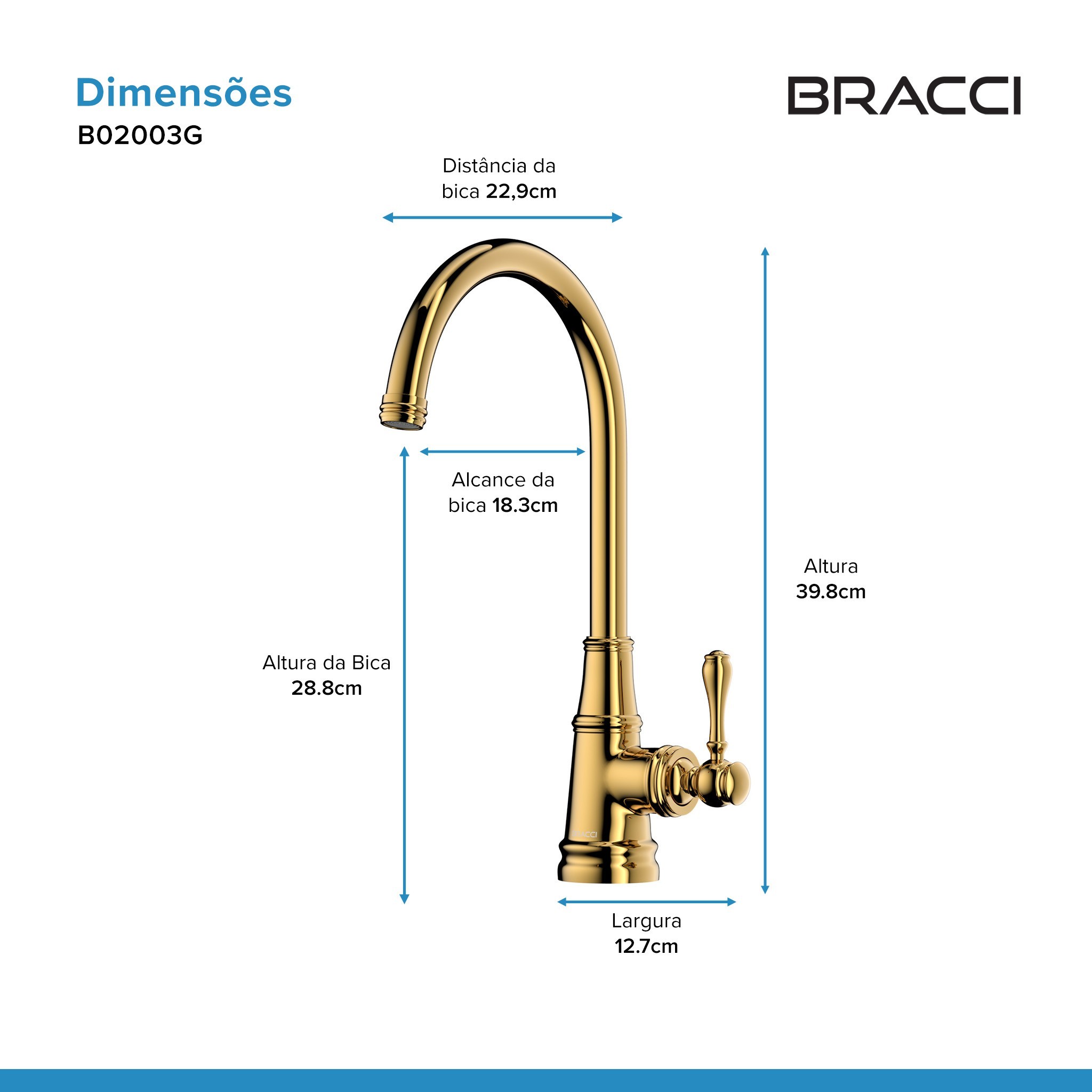 MONOCOMANDO ST CLAIRE DOURADO