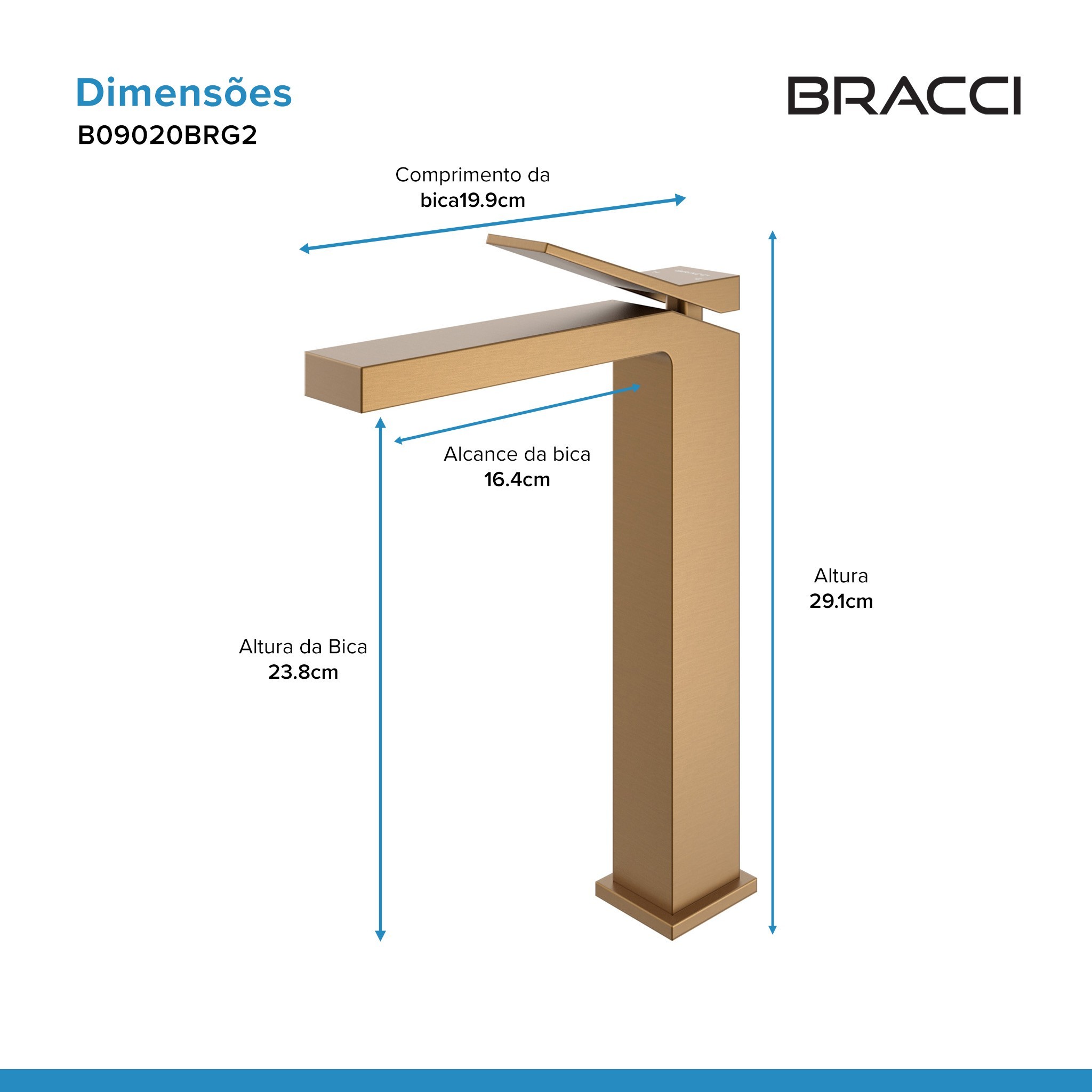 MONOCOMANDO NEW VERCCI ROSE ESCOVADO