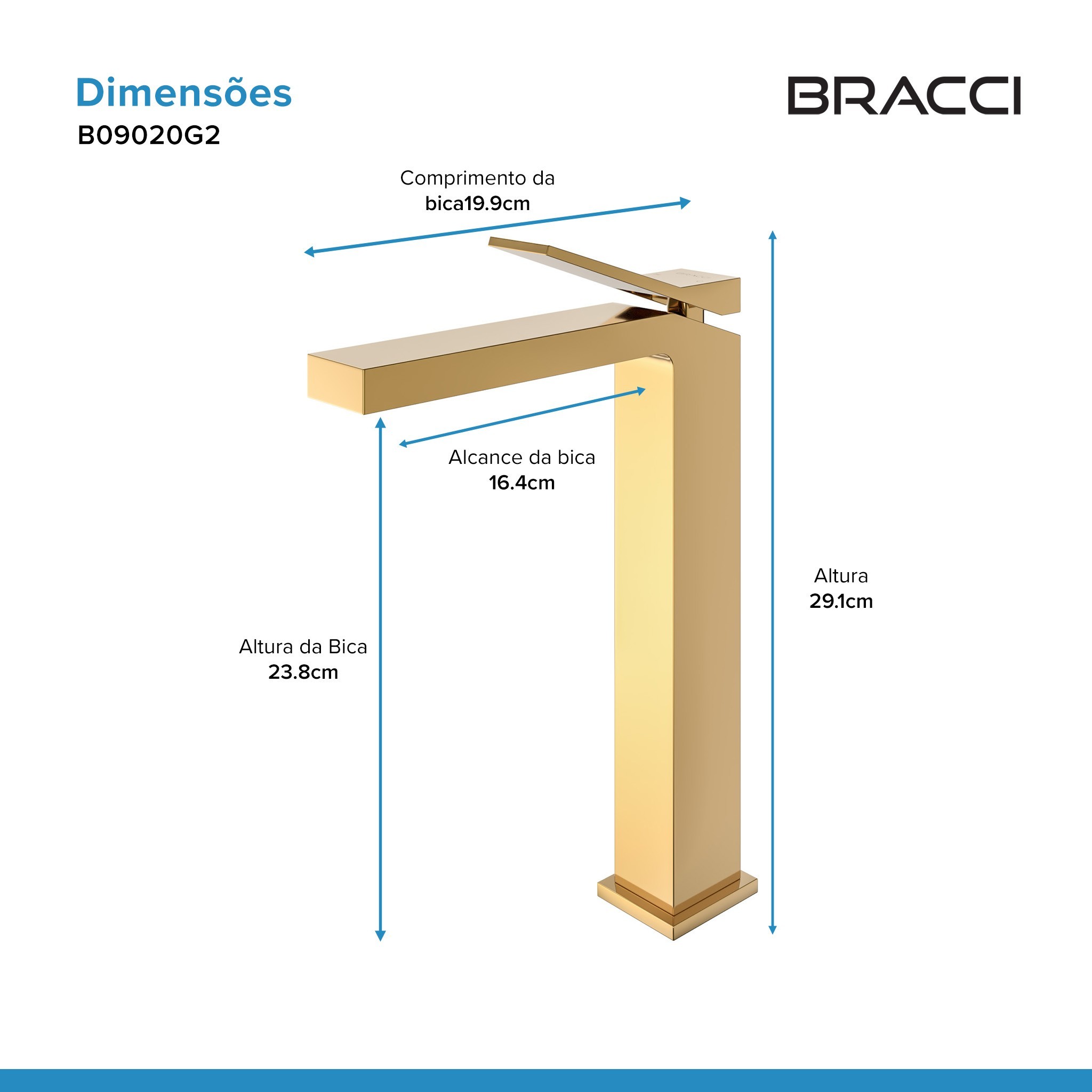 MONOCOMANDO NEW VERCCI DOURADO