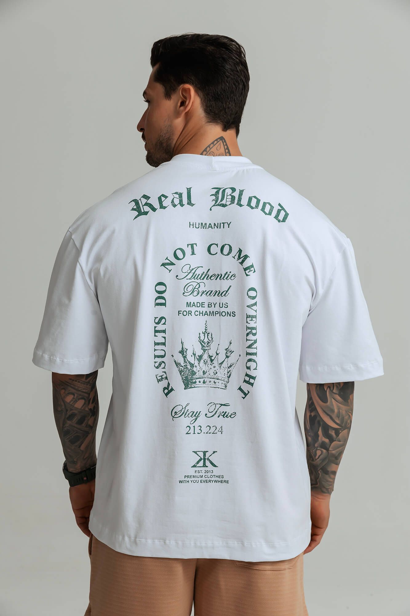 CAMISETA REAL BLOOD OVERSIZED BRANCA