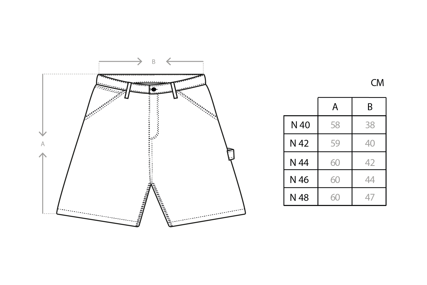 Shorts aus Denim im Carpenter-Stil - Ready to Wear 1ABJ7L