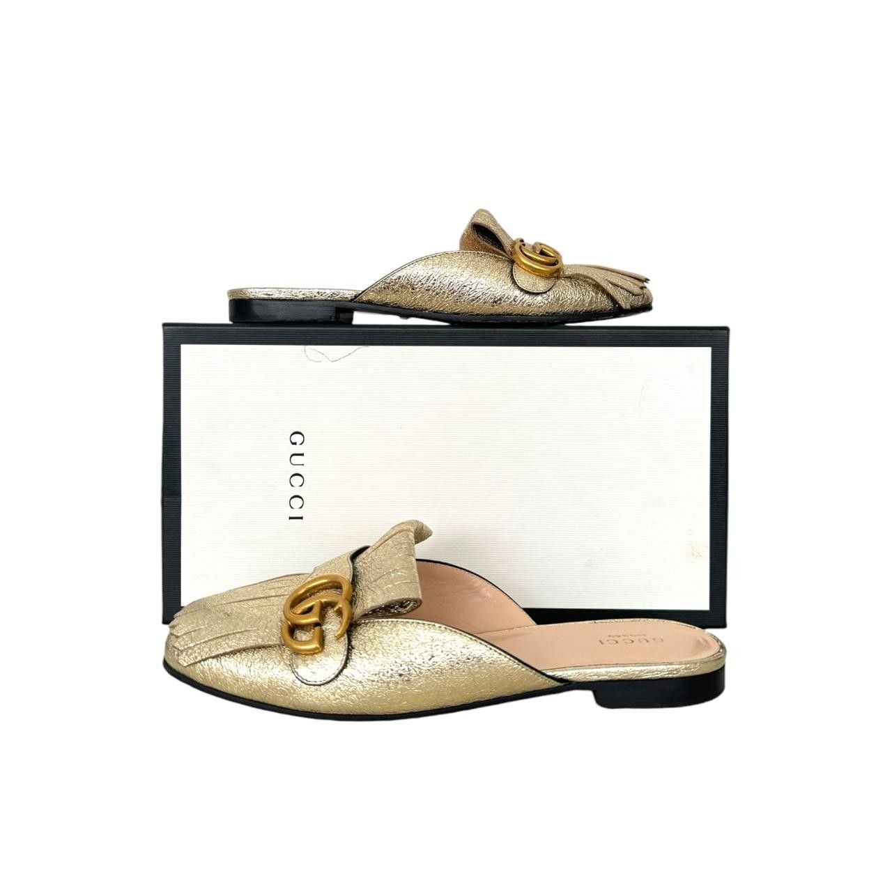 GUCCI ミュール ゴールドメタル付き 23cm〜 Mule Gucci - 36 BR - Closet Care