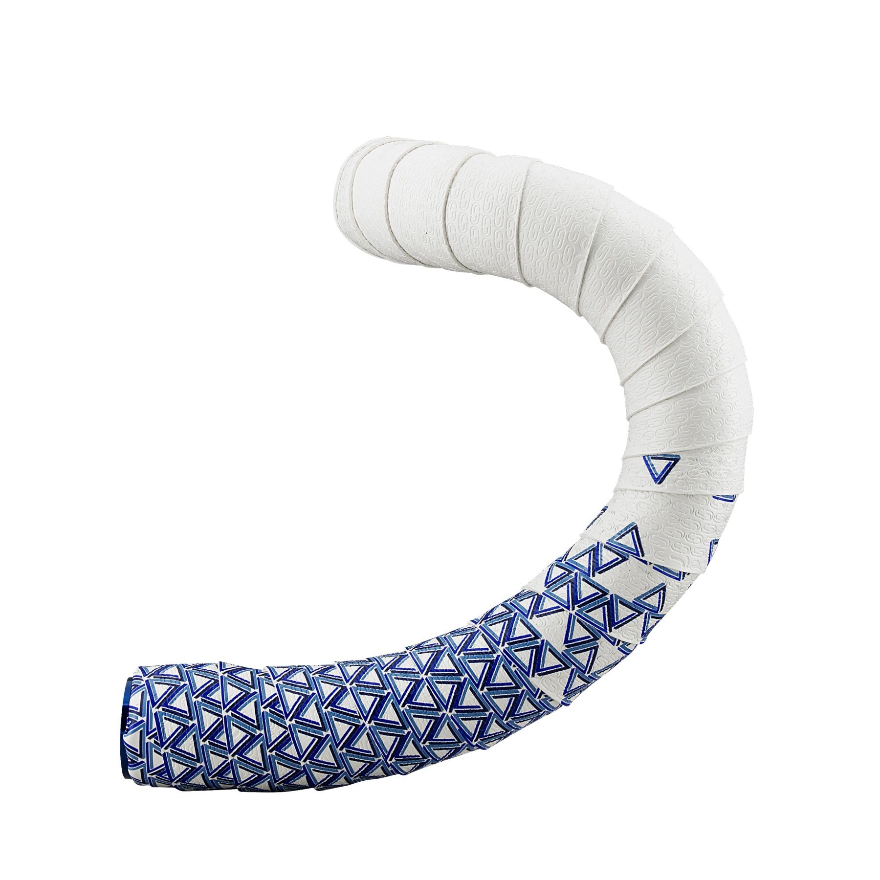 Fita de Guidão Deda Nastro Texturizada - Dupla Camada - gel adesivo - 2,5mm - Branco/Azul