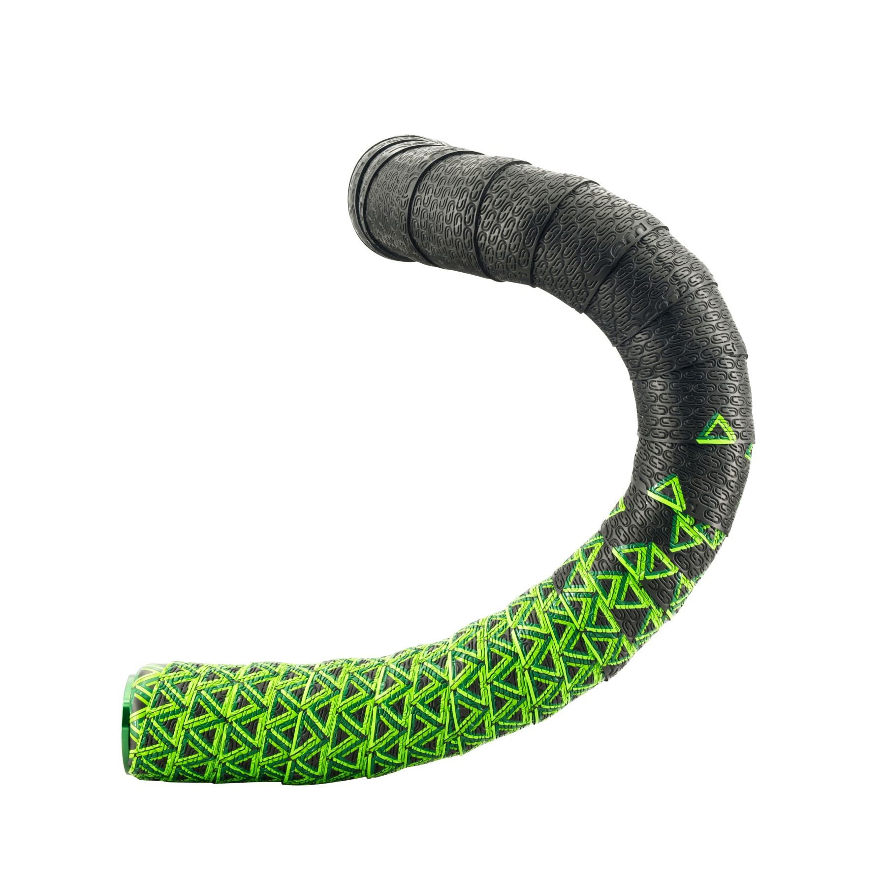 Fita de Guidão Deda Nastro Texturizada - Dupla Camada - gel adesivo - 2,5mm - Preto/Verde