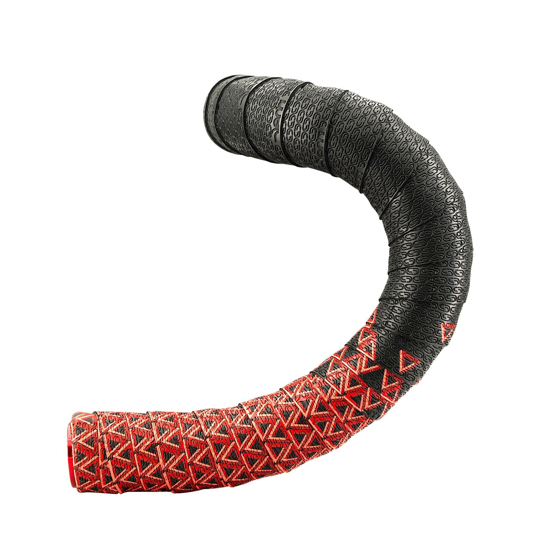Fita de Guidão Deda Nastro Texturizada - Dupla Camada - gel adesivo - 2,5mm - Preto/Vermelho