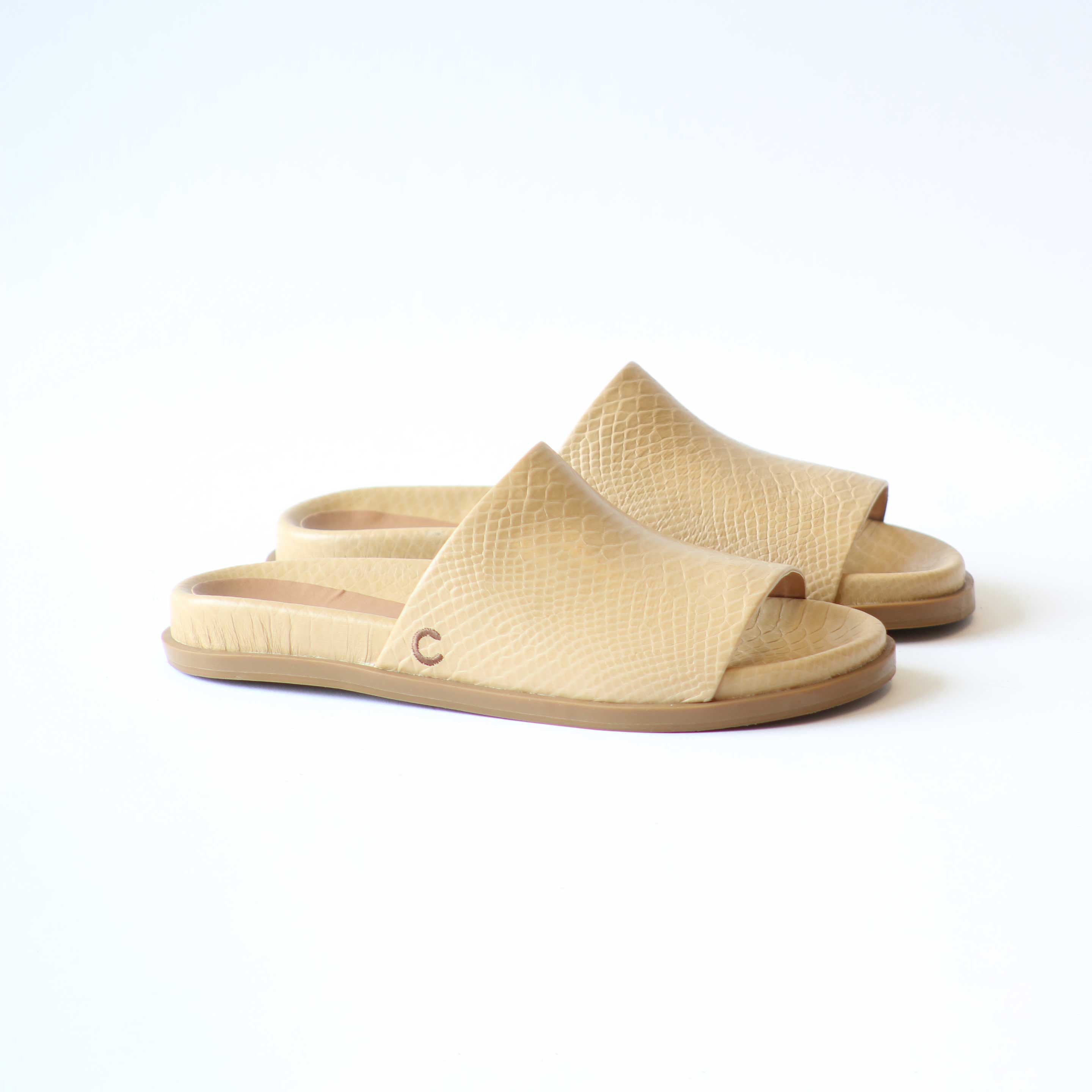 BIRKEN FEMININA CRISTÓFOLI SNAKE BEIGE