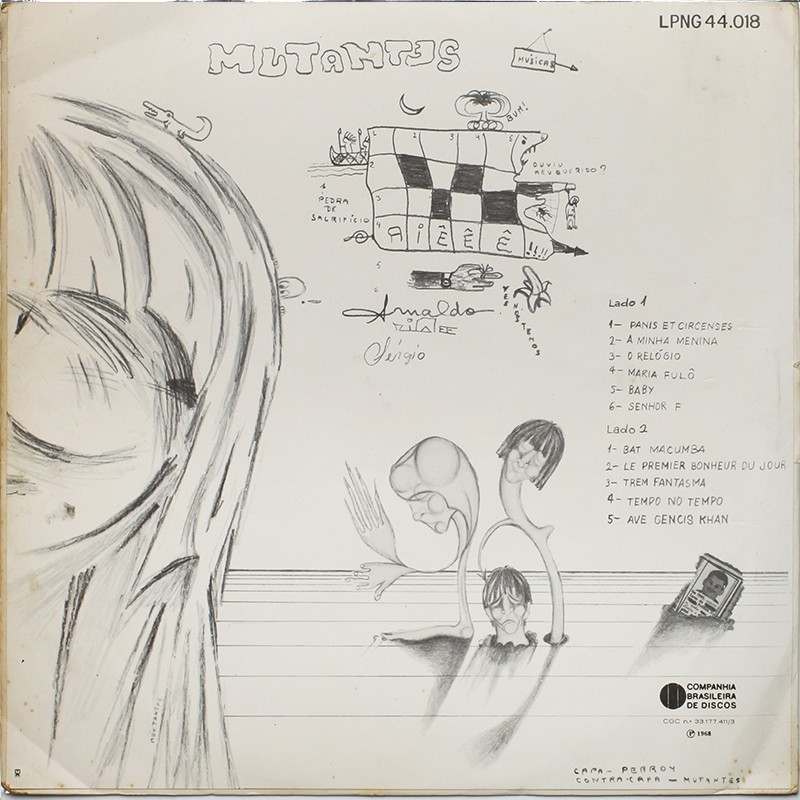 LP Os Mutantes - Os Mutantes (1968) - Cutterman Co.