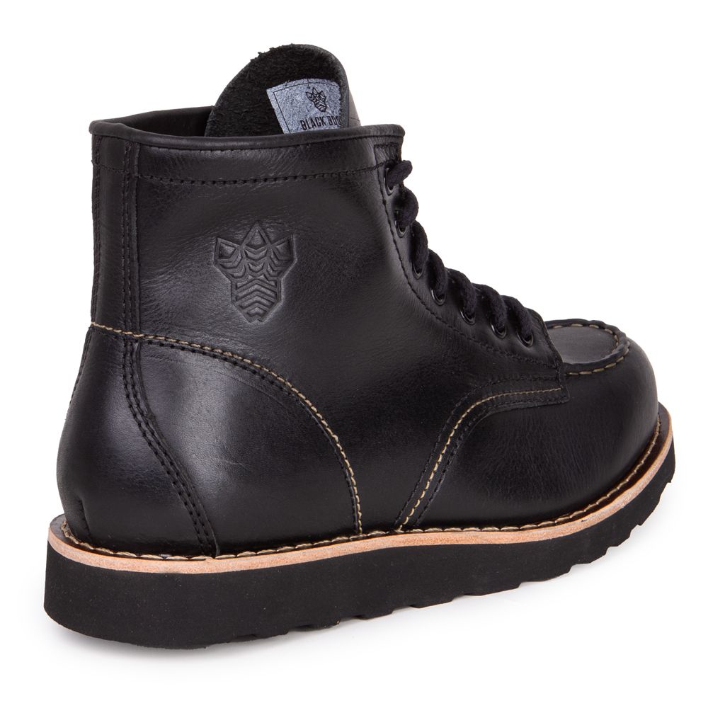 Cutterman Co. | Bota Moc Toe Wild Cat Black Boots - Preta