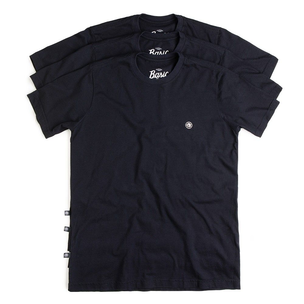 Camisetas Basic 3 pack - Preta