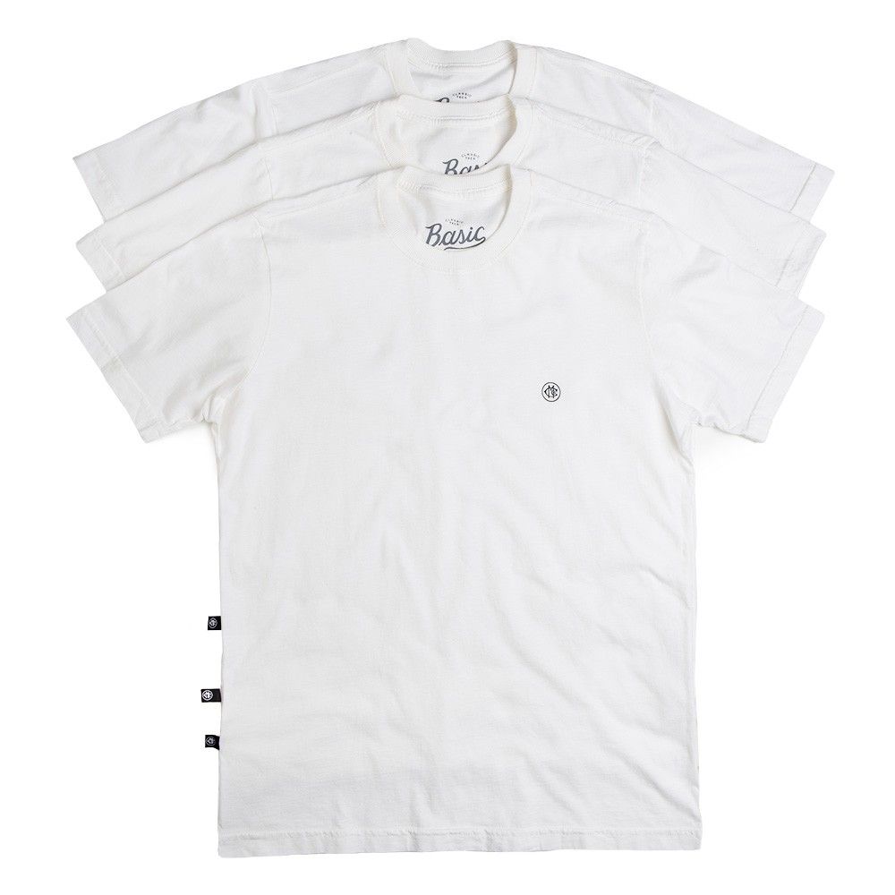 Camisetas Basic 3 pack - Branco