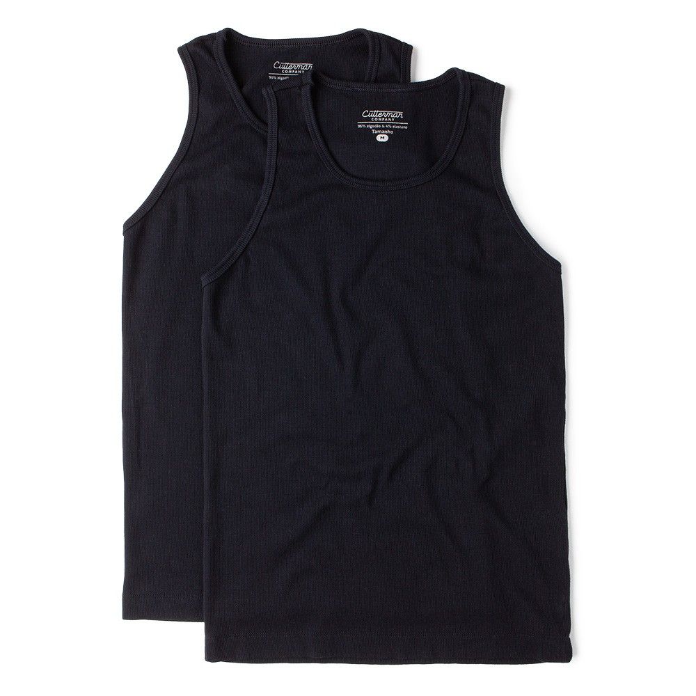 TANK TOP PRETA - Pack com 2 regatas básicas