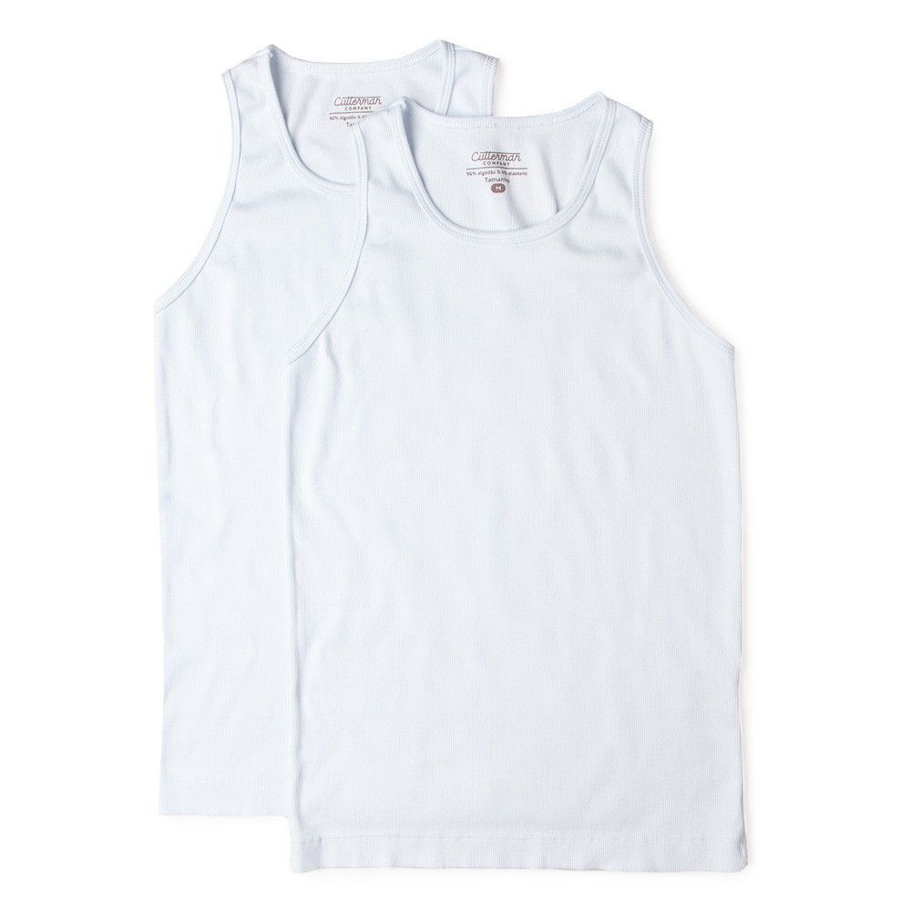 TANK TOP BRANCA - Pack com 2 regatas básicas