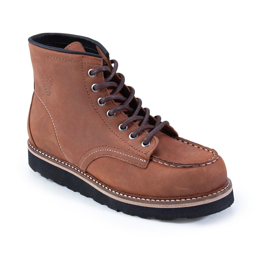 Bota MOC TOE Black Boots - Mustang Whisky — Cutterman