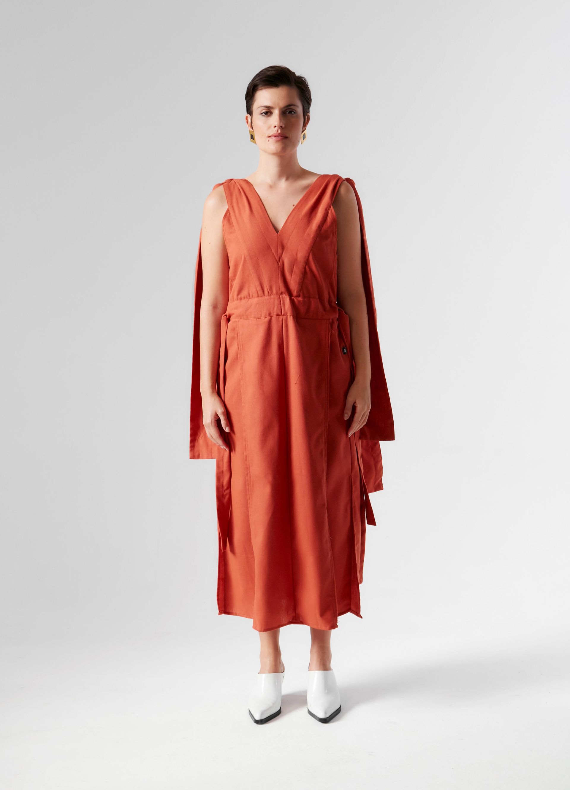 Foto do produto VESTIDO SIZA TELHA