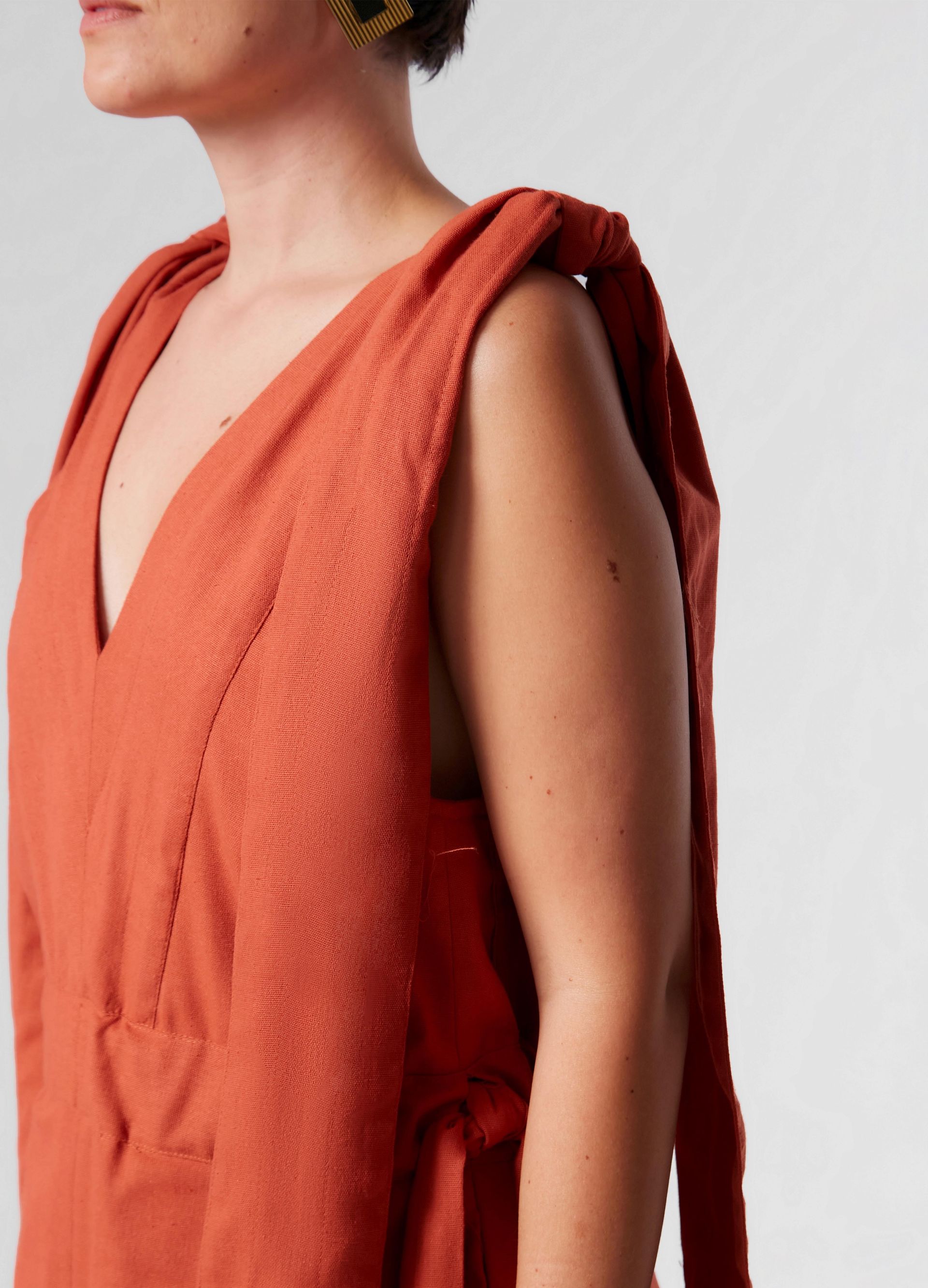 Foto do produto VESTIDO SIZA TELHA