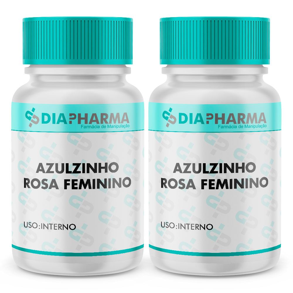 Kit 2 Frascos Azulzinho Rosa Feminino 30 Doses