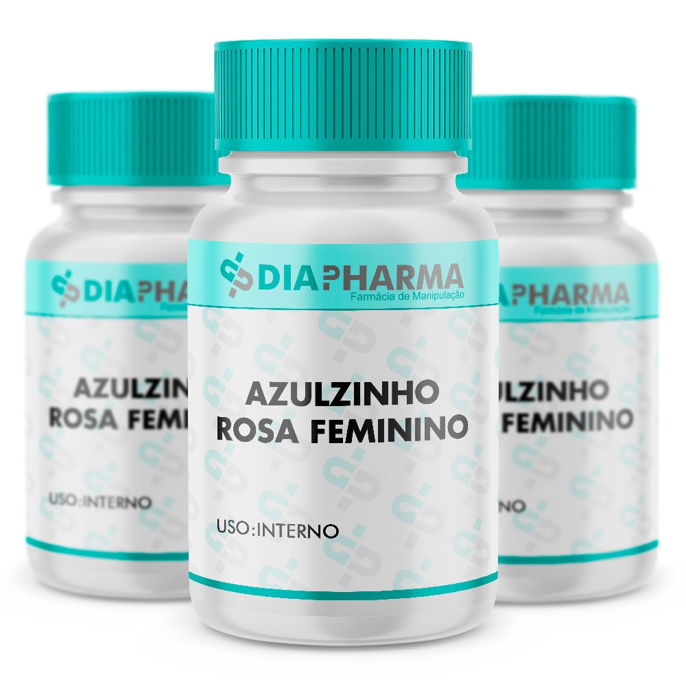 Kit 3 Frascos Azulzinho Rosa Feminino 30 Doses