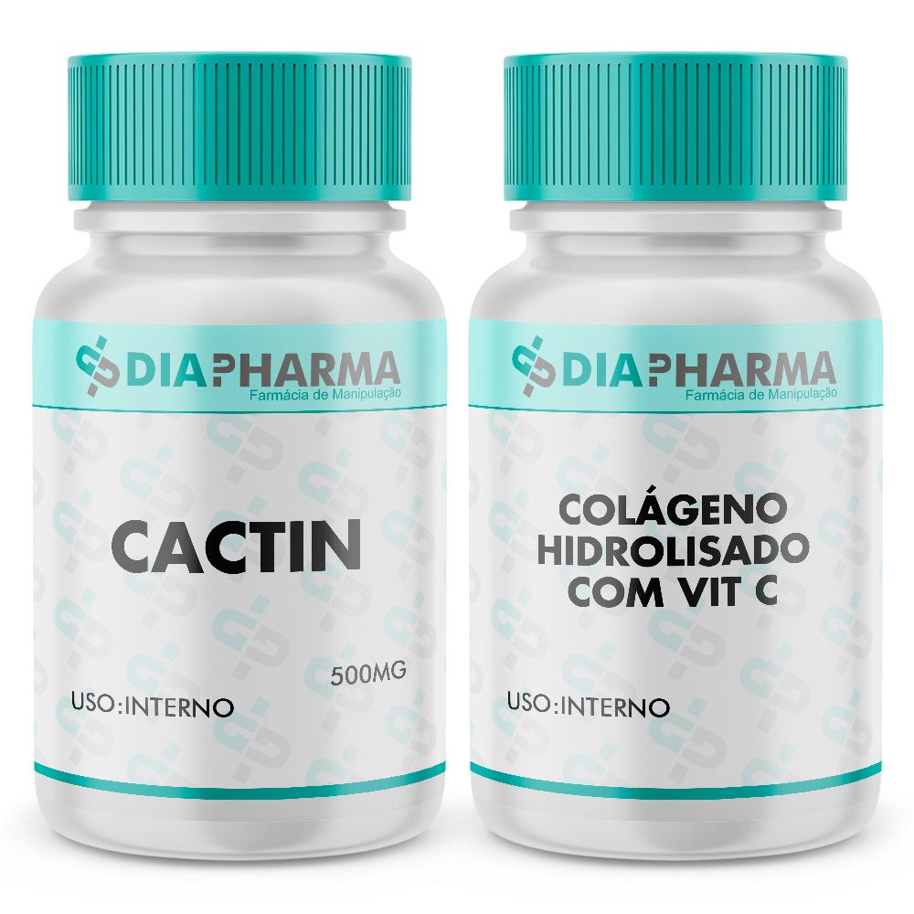 Kit Pele Firme - Cactin + Colágeno Hidrolisado Com Vit C