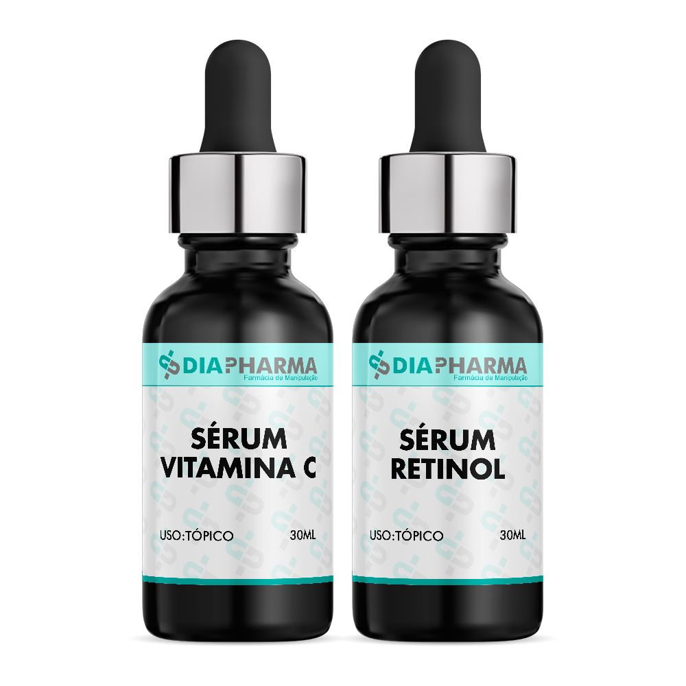 Kit Sérum Facial Vitamina C + Retinol