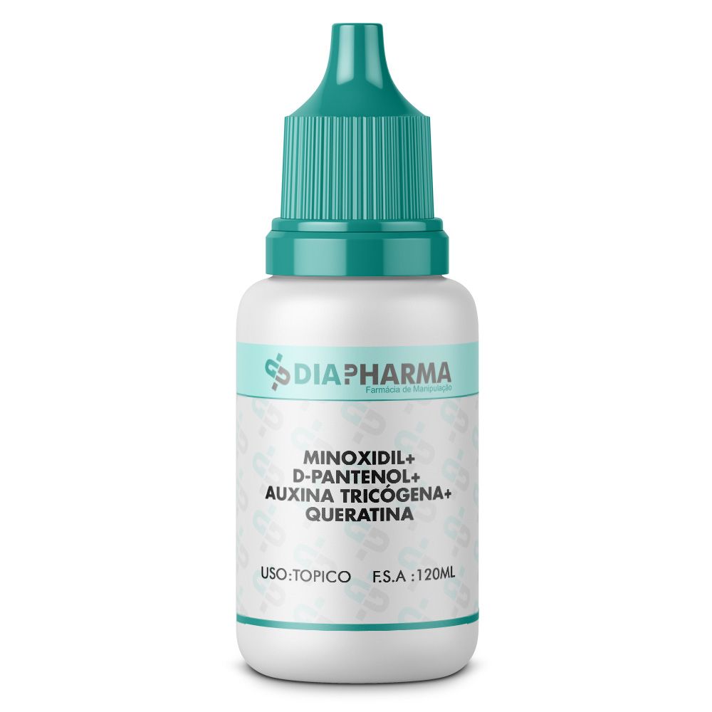 Minoxidil + D-Pantenol + Auxina Tricógena + Queratina 120ml