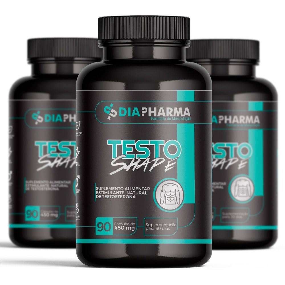 Kit 3 Testo Shape - Estimulante de testosterona 30 Doses