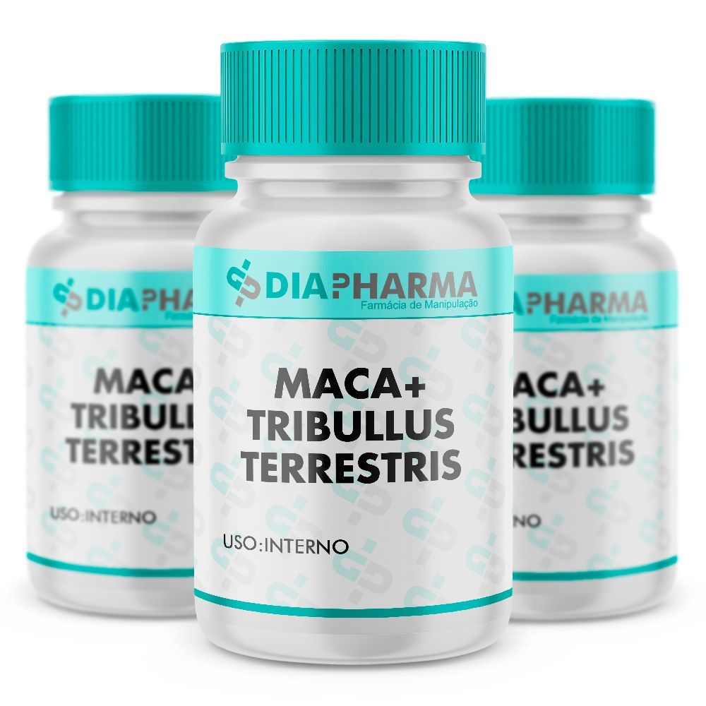 Kit 3 Maca Peruana 500mg + Tribullus Terrestris 300mg 60 Doses