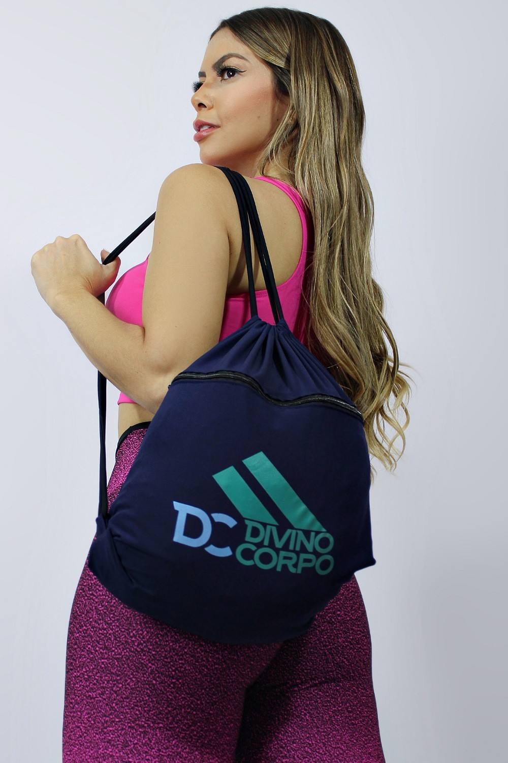 Mochila Saco Esportiva Azul Marinho