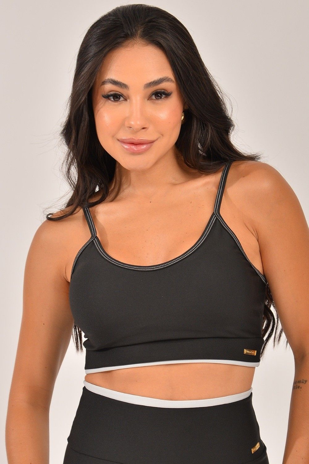 Top Fitness Com Bojo Preto Duo
