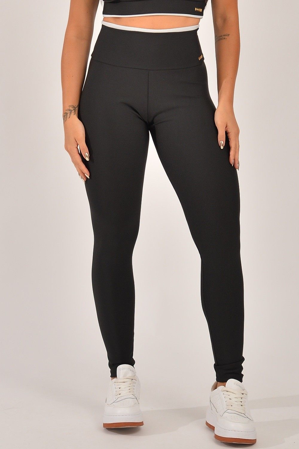 Legging Fitness Cintura Alta Preta Duo