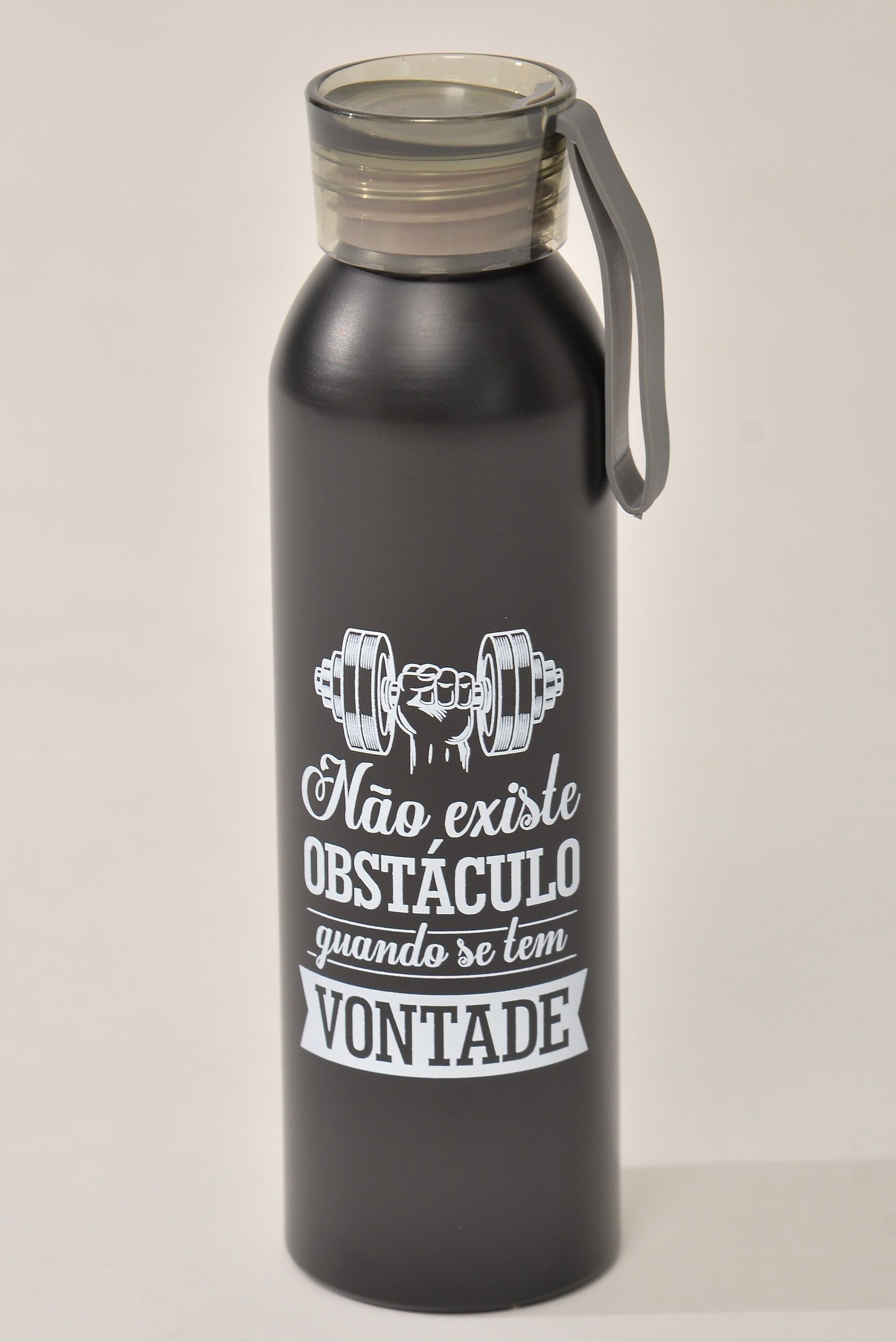 Garrafa Squeeze Alumínio 650ml Preta