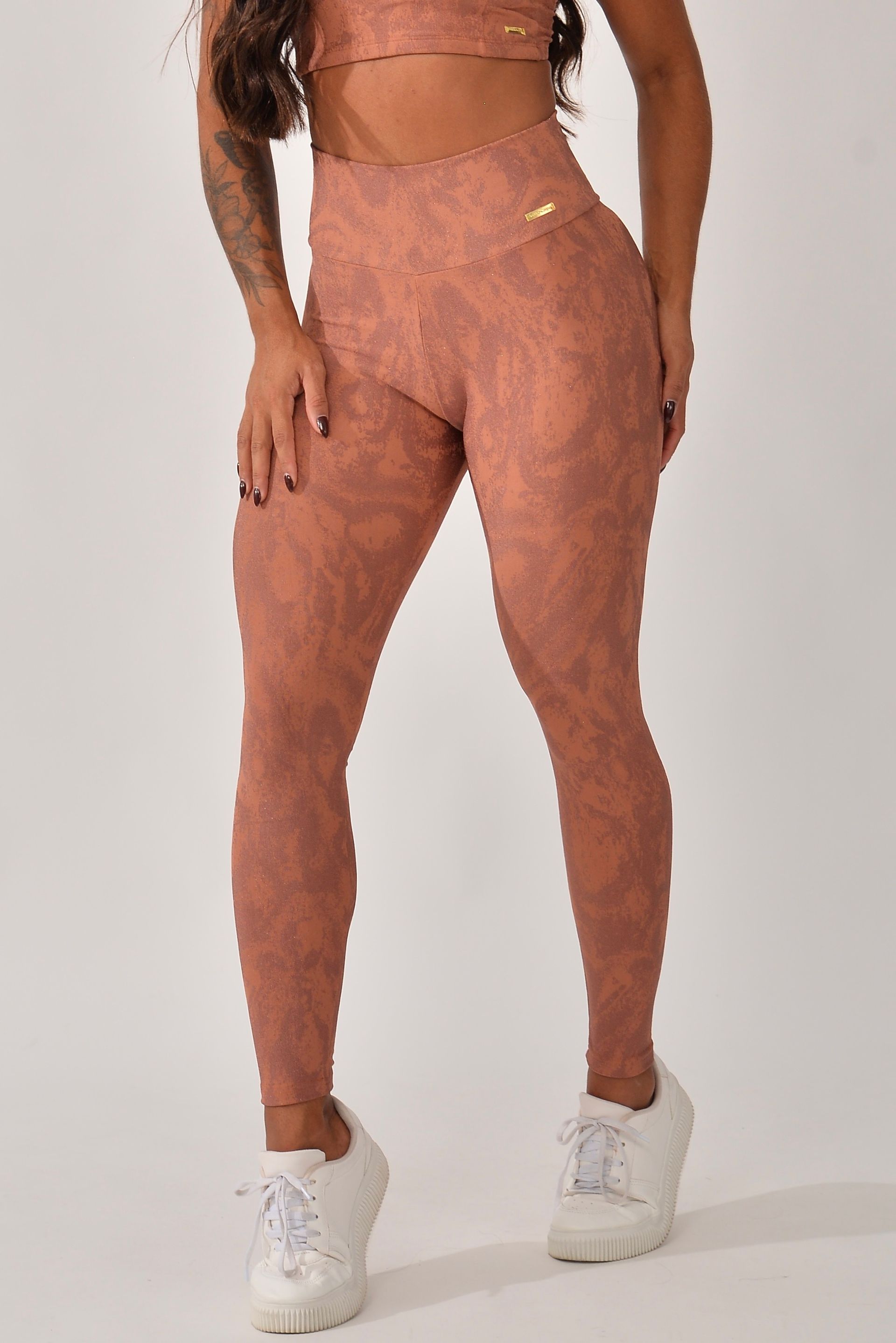 Legging Fitness Marrom Aurora