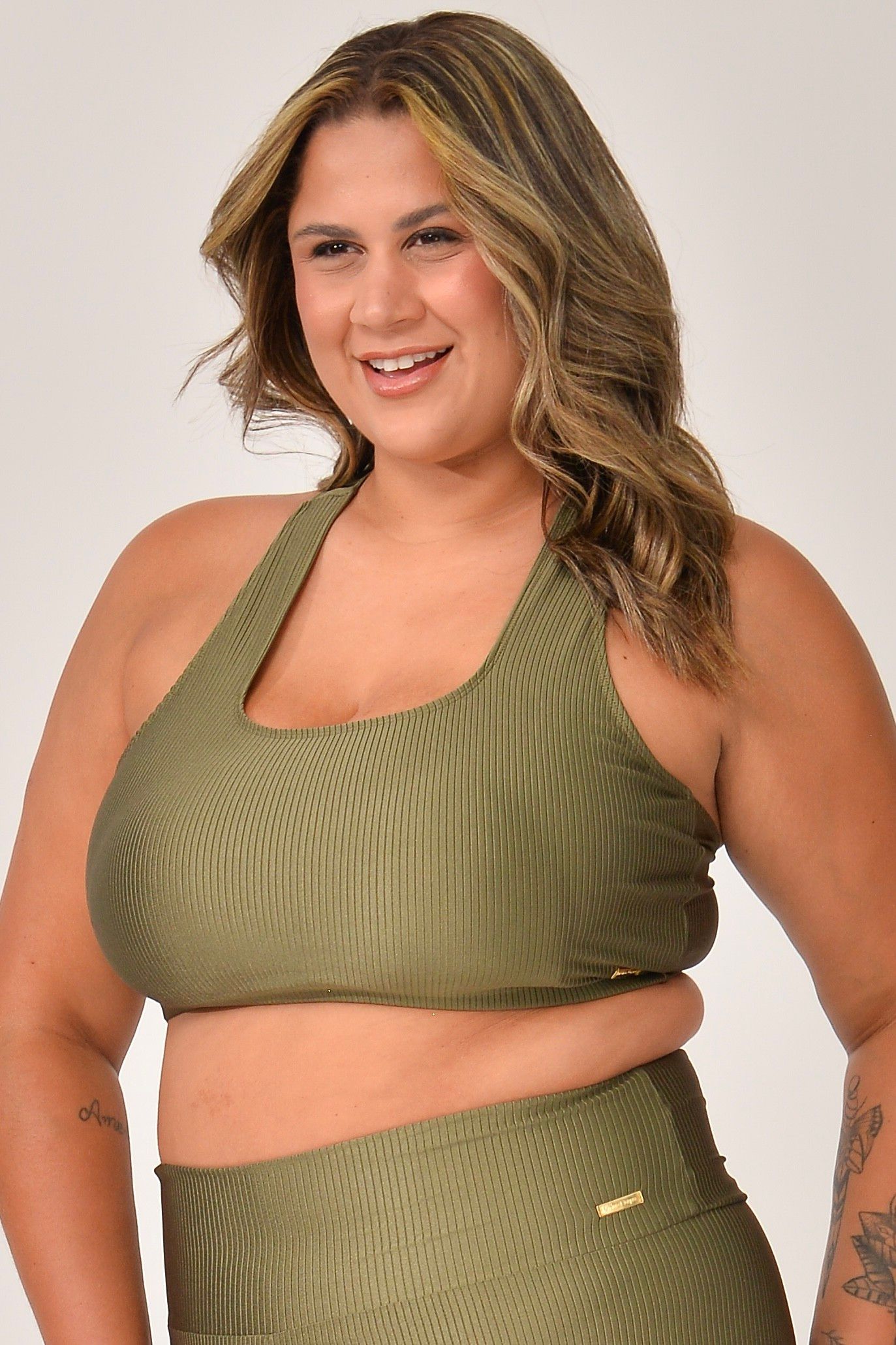 Top Plus Size Com Bojo Verde Prada