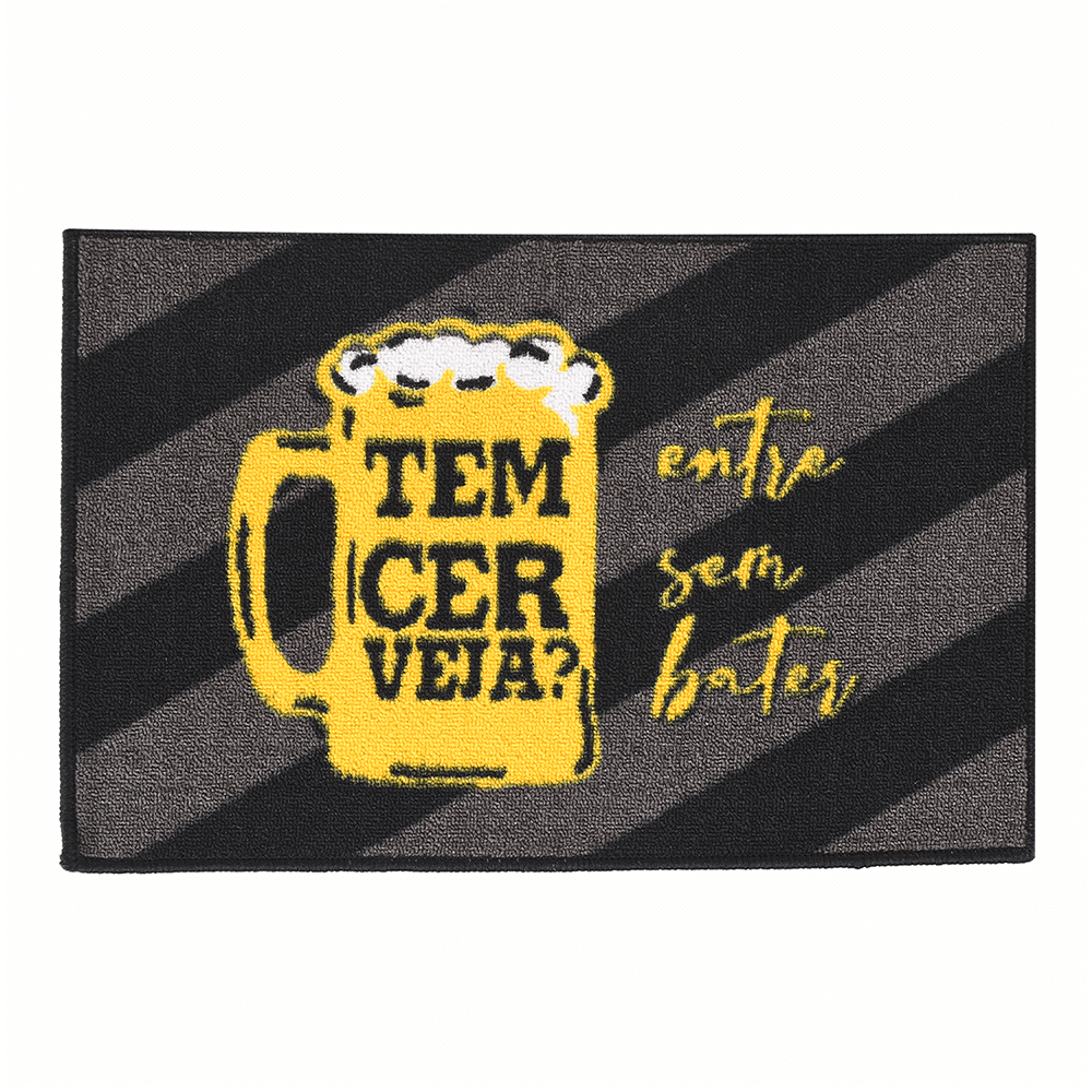 Tapete de Porta Entrada Capacho Fun PanoSul 40 x 60cm - Cerveja