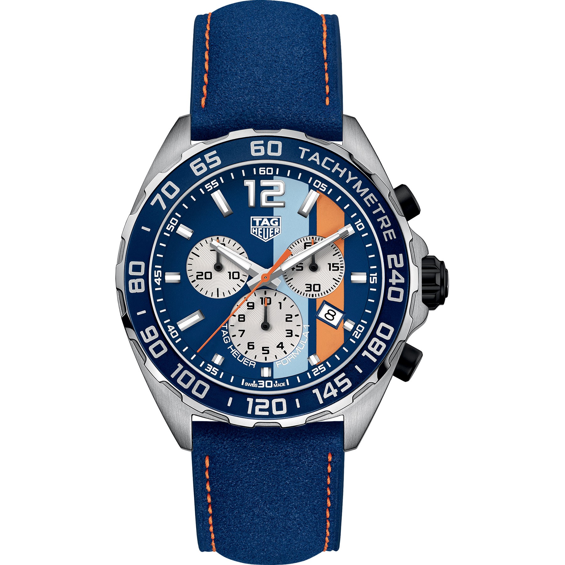 TAG Heuer Formula 1 Calibre Quartz Masculino Azul Couro