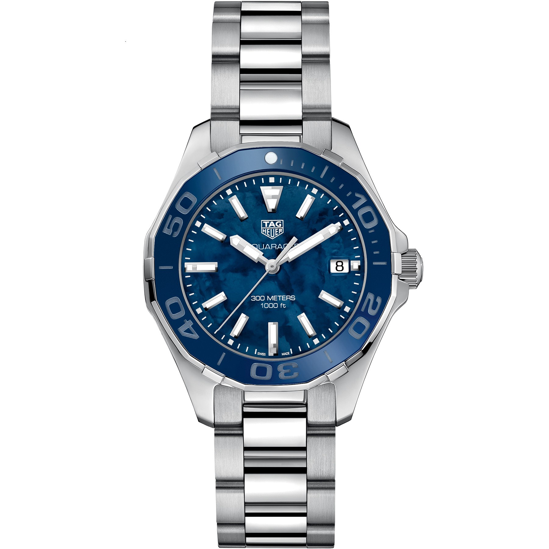 TAG Heuer Aquaracer Calibre Quartz Feminino Azul A o 3 ponteiros