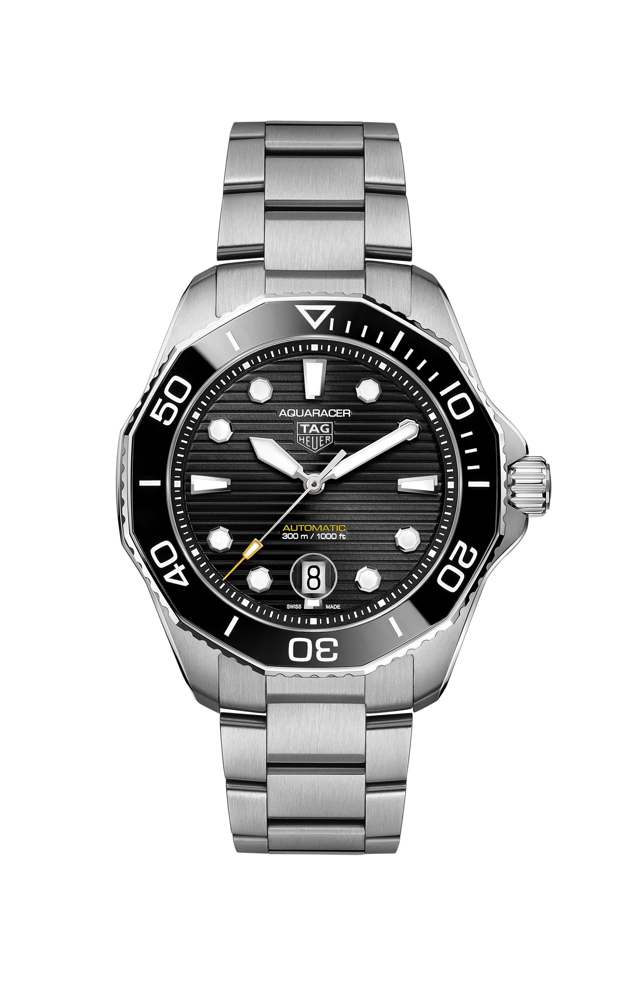 TAG HEUER AQUARACER CALIBRE 5 MOSTRADOR PRETO Dvoskinkulkes