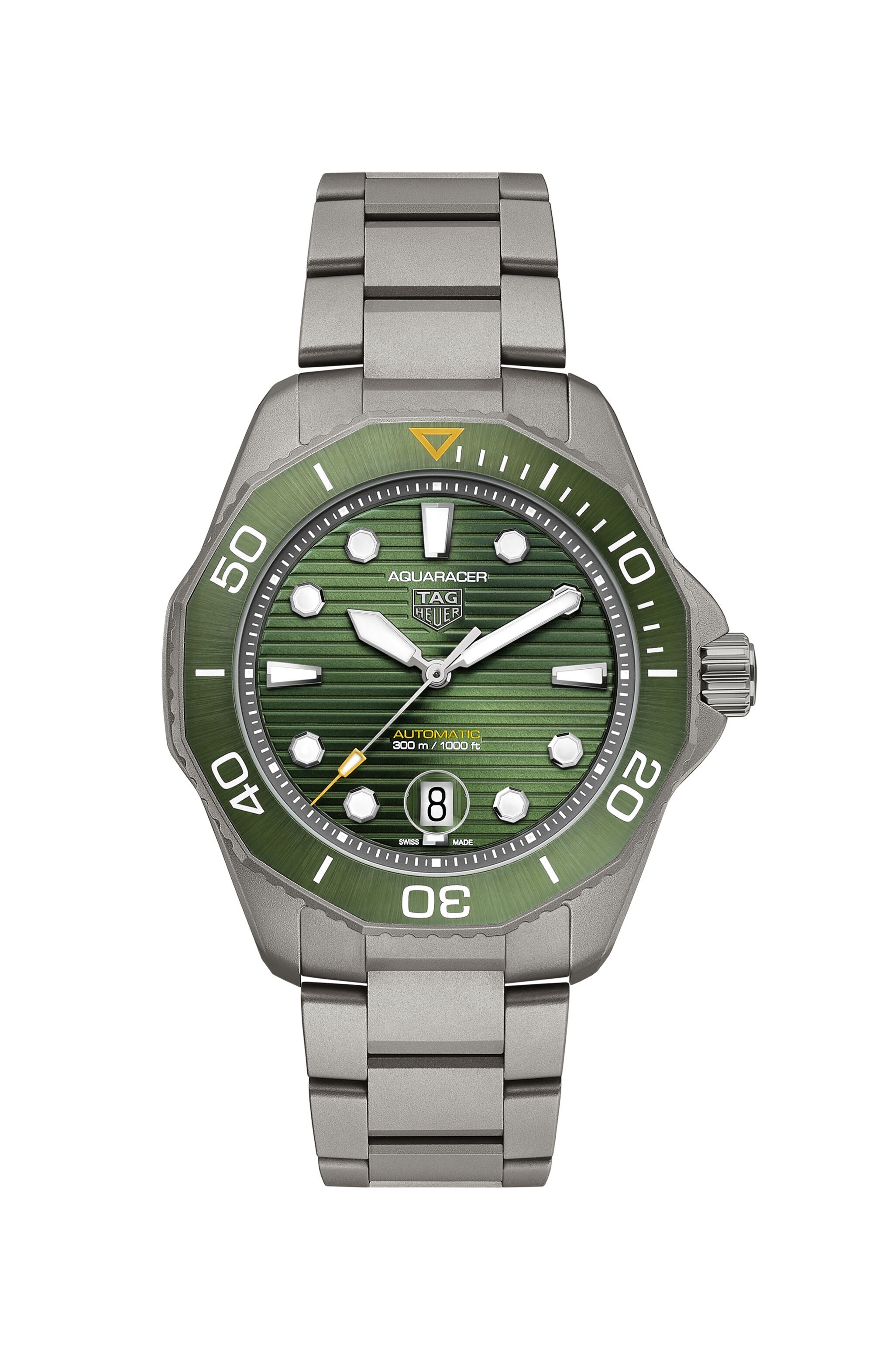 TAG HEUER AQUARACER TITANIO CALIBRE 5 MOSTRADOR VERDE Dvoskinkulkes