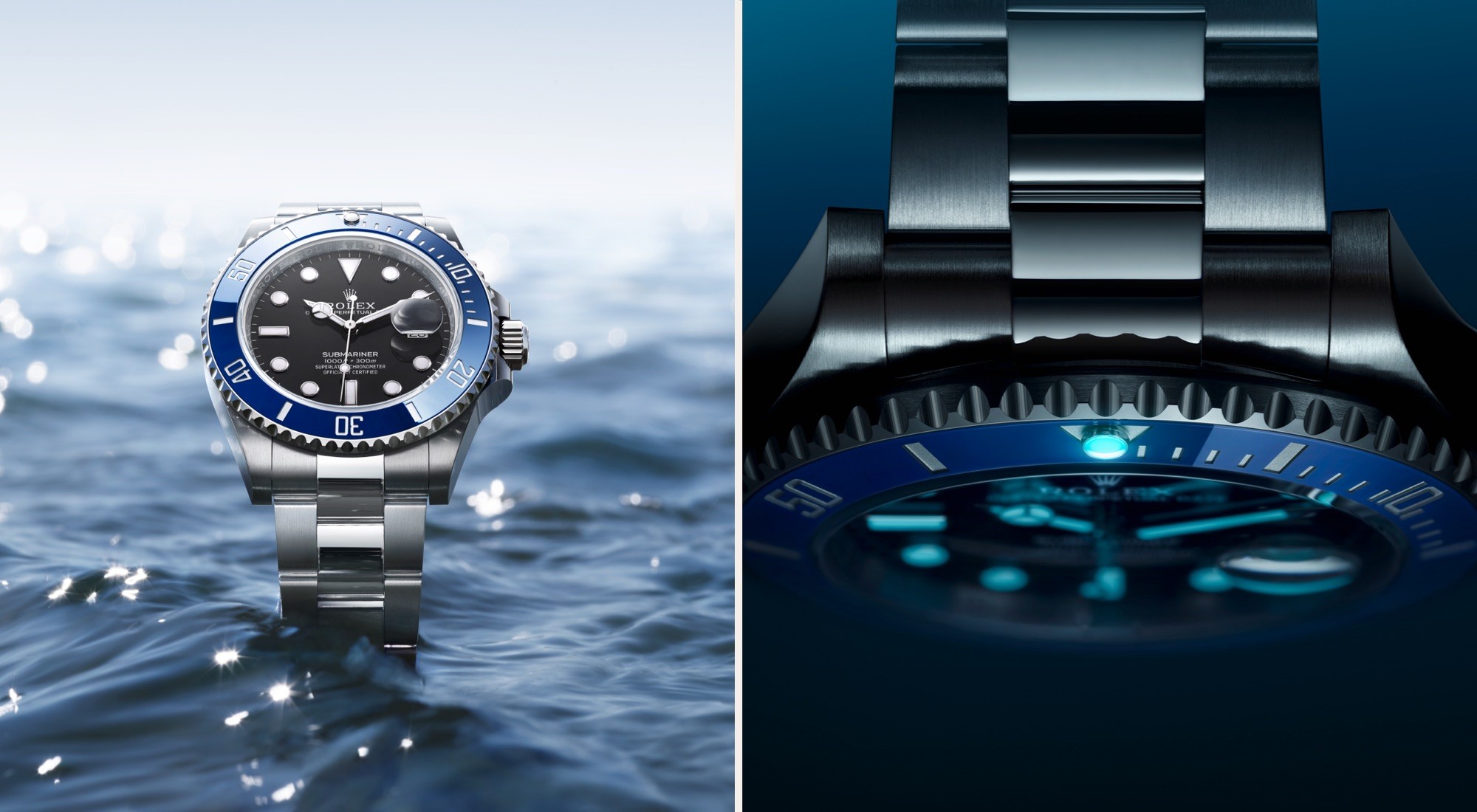 Rolex Submariner em Oyster, 41 mm, aço Oystersteel , m124060-0001 - Kulkes