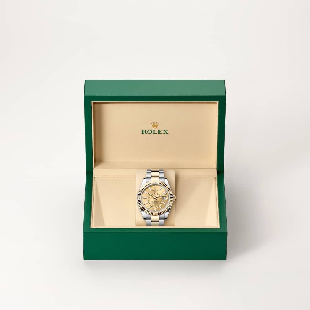 Foto do produto Sky-Dweller | Oyster, 42 mm, aço Oystersteel e ouro amarelo