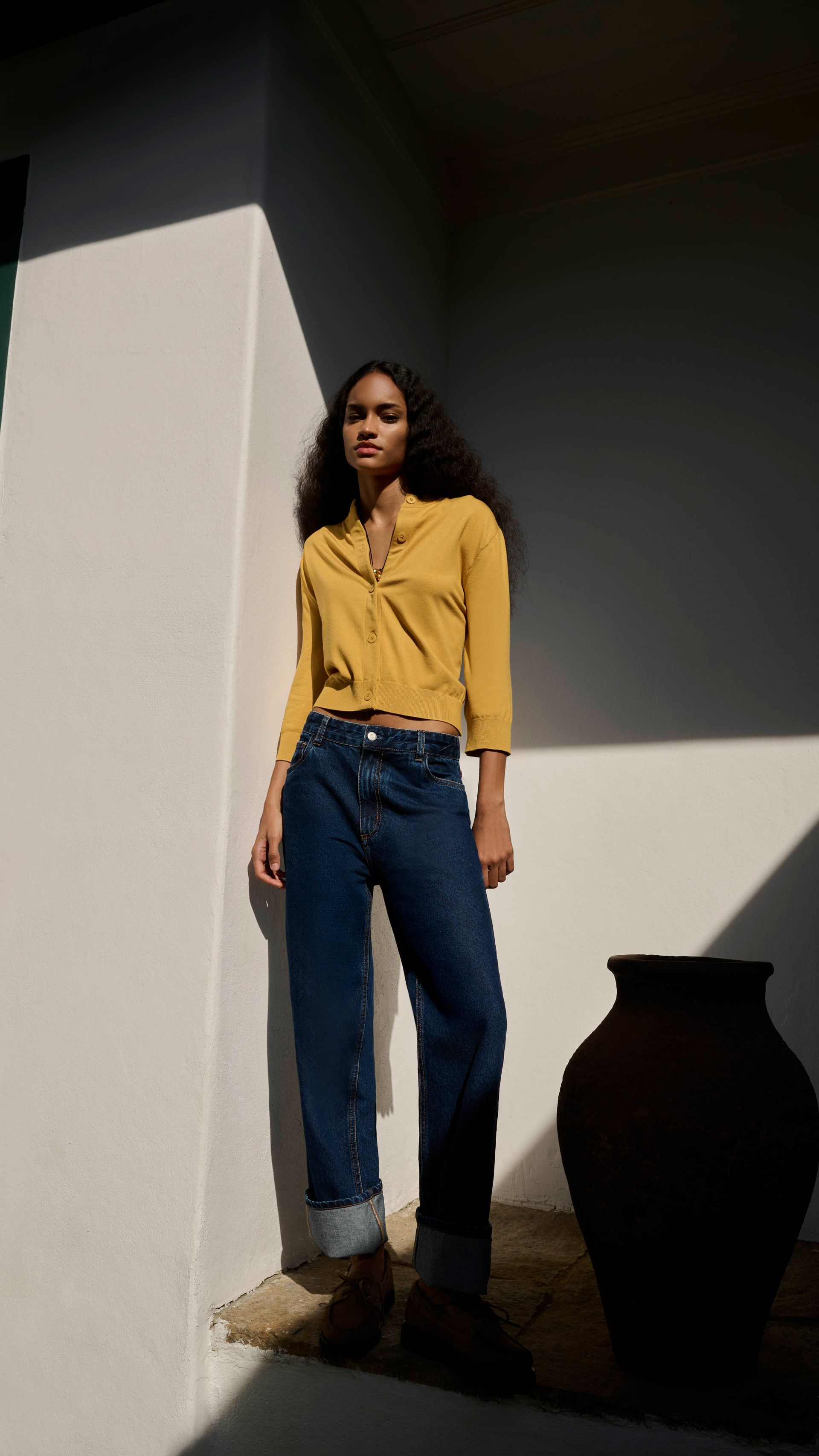 CALÇA JEANS RETA