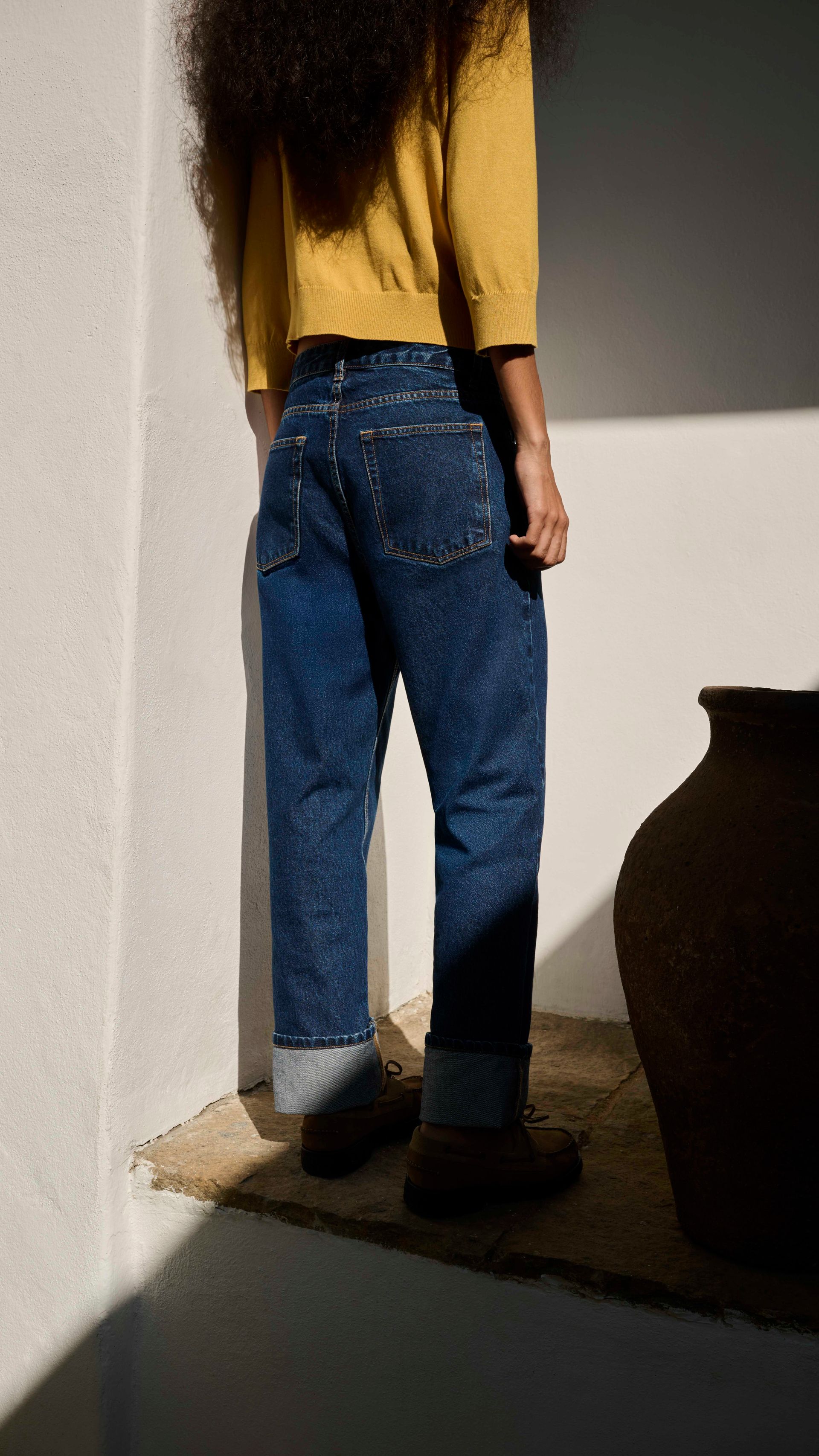 CALÇA JEANS RETA