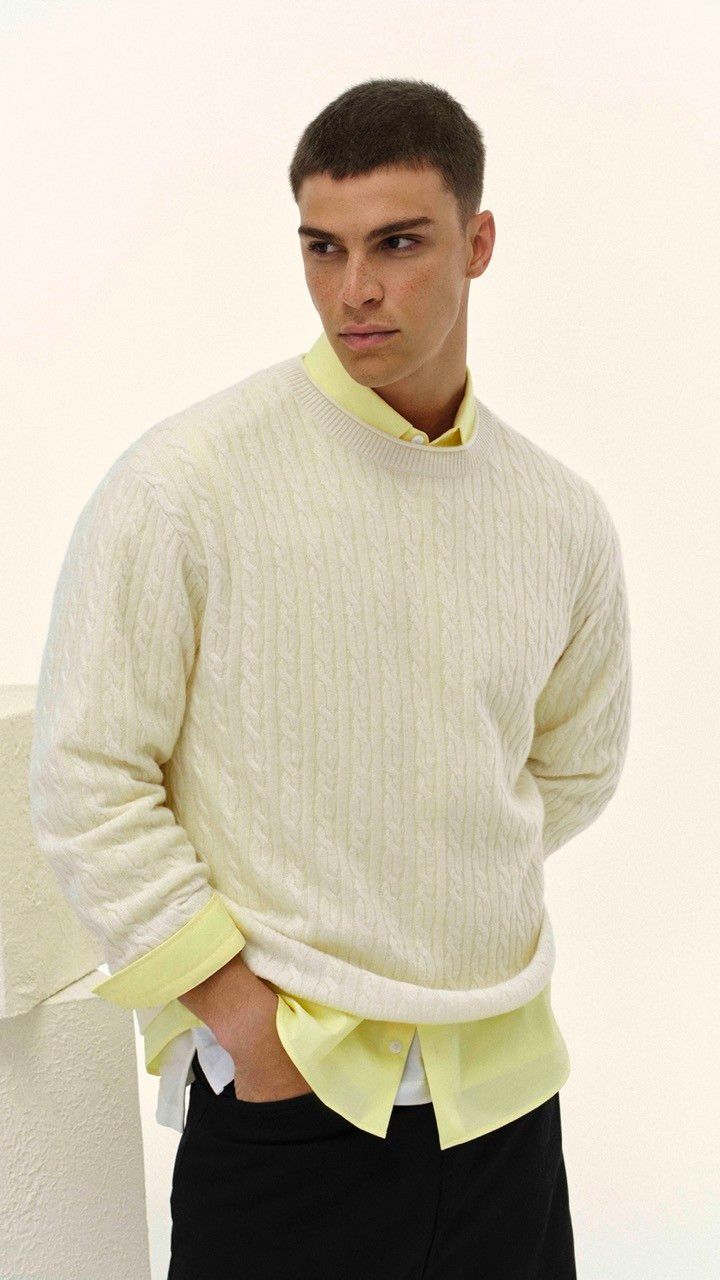 SWEATER TRANÇA CASHMERE