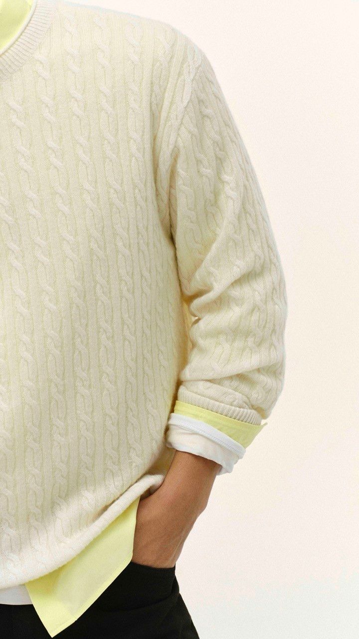 SWEATER TRANÇA CASHMERE